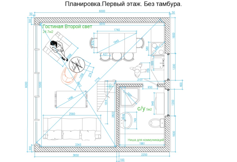 Рекомендуемая планировка дома A-Frame «A-Frame»